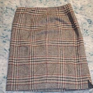 Plaid Pencil Skirt